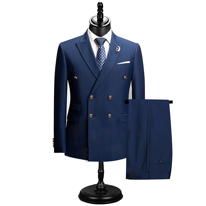 Men Formal Wear For Dinner - 2026 Solid Color Double-Breasted Formal 2