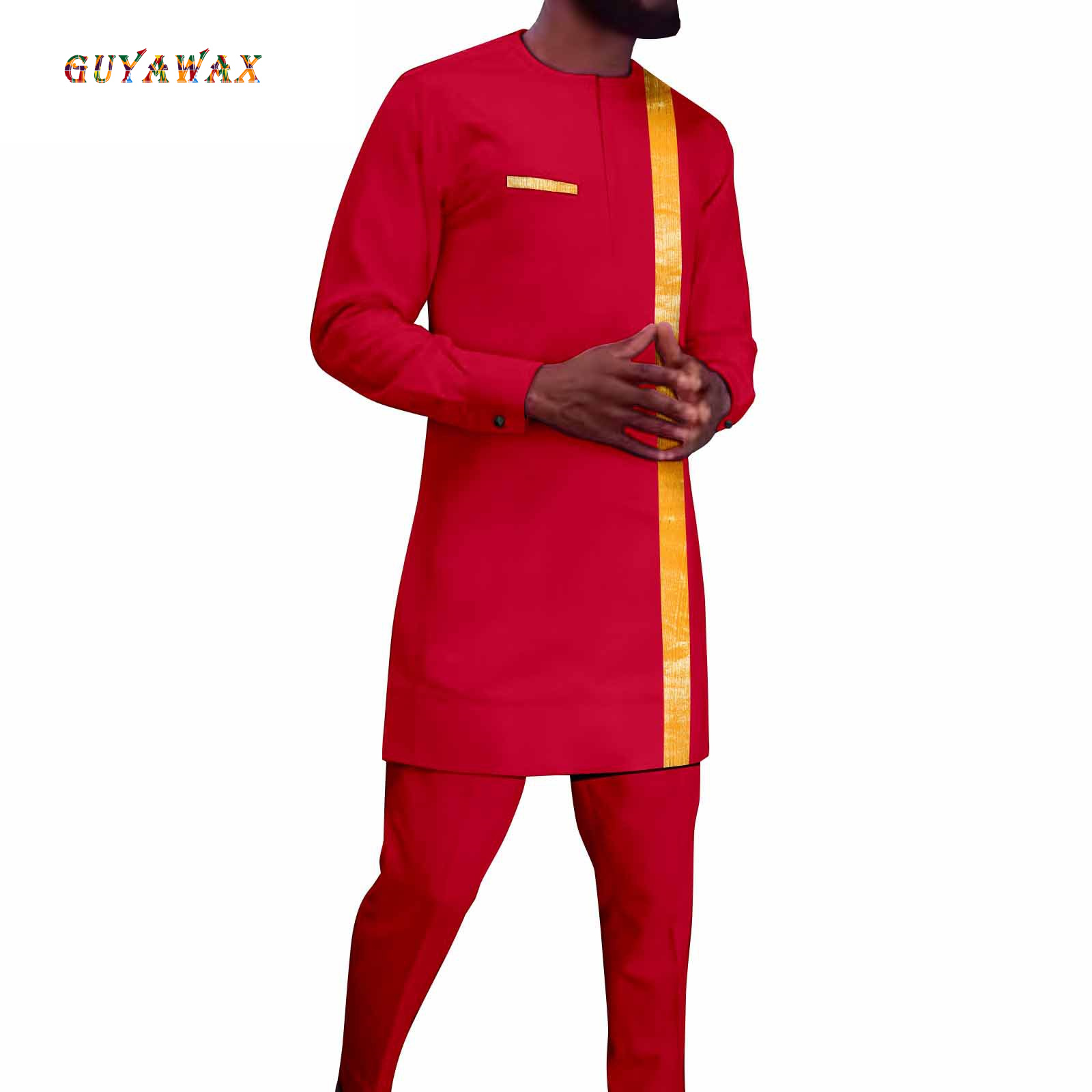 African Clothing for Men Embro - Men Formal Party Wear Shirt 评论和价格