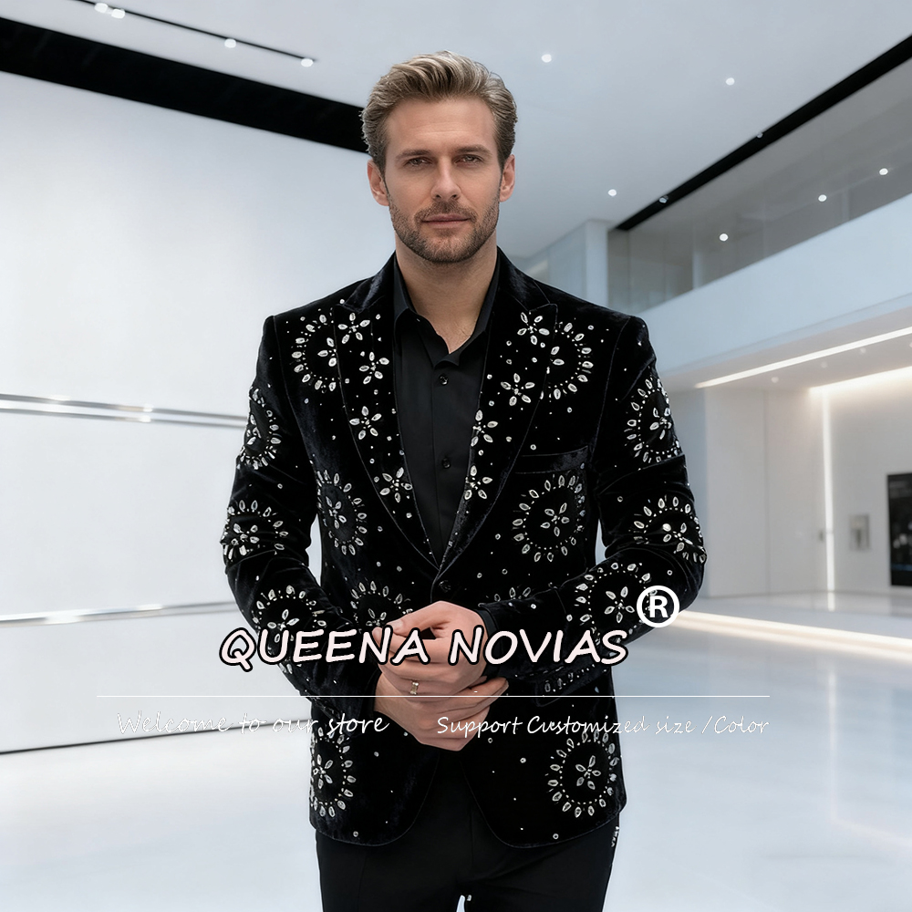 Luxury Diamond Stones Suits Me - Men Formal Wear For Dinner 评论和价格