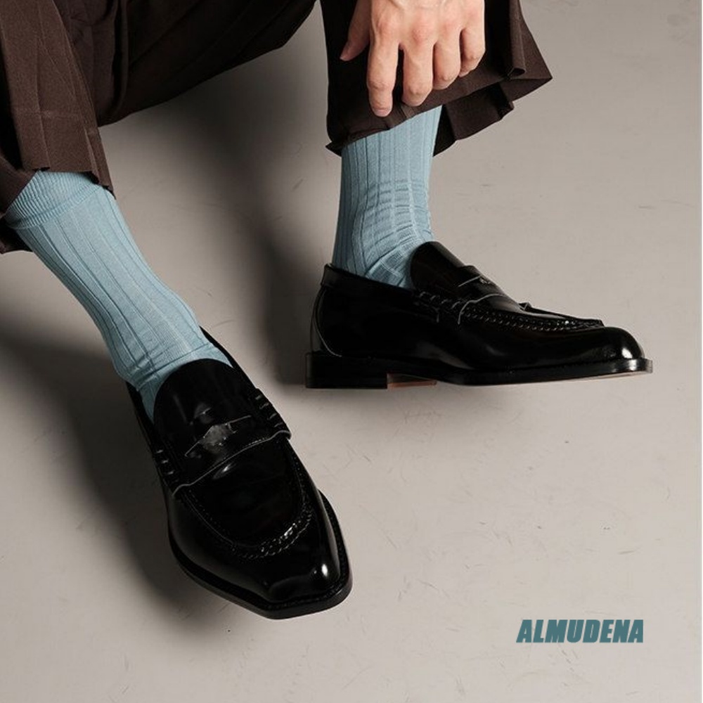 Fashion Men's Square Toe Loafe - Formal Men Daily Wear Shoes 评论和价格