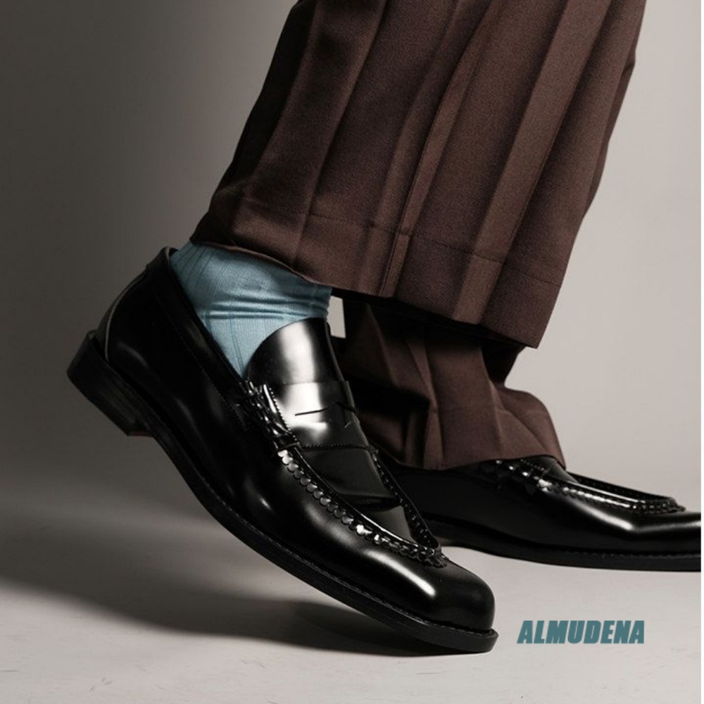 Fashion Men's Square Toe Loafe - Formal Men Daily Wear Shoes 评论和价格