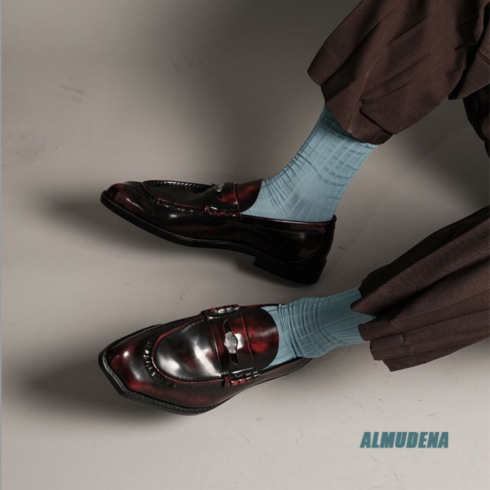 Fashion Men's Square Toe Loafe - Formal Men Daily Wear Shoes 评论和价格