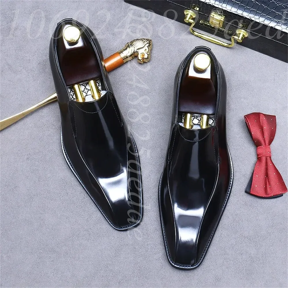 Men's Handmade Vintage Lace-Up - Formal Men Daily Wear Shoes 评论和价格