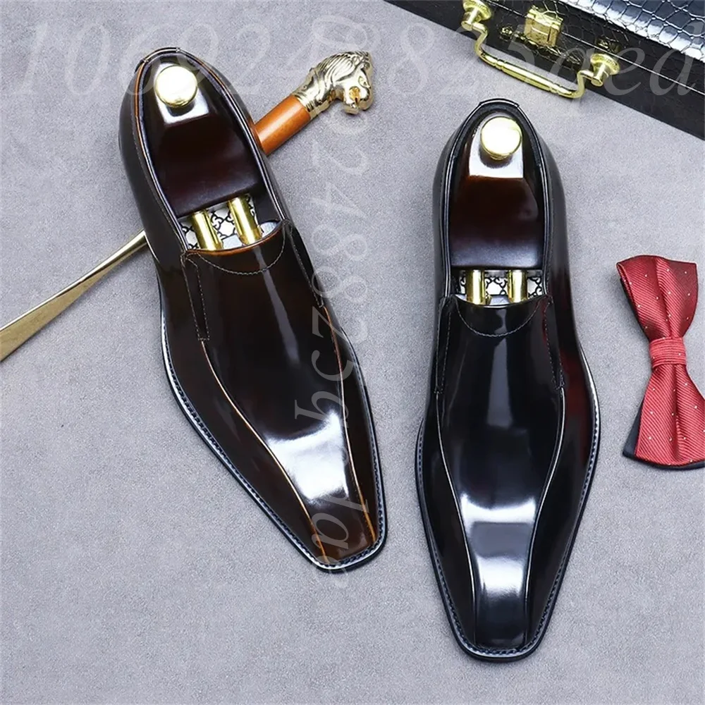 Men's Handmade Vintage Lace-Up - Formal Men Daily Wear Shoes 评论和价格