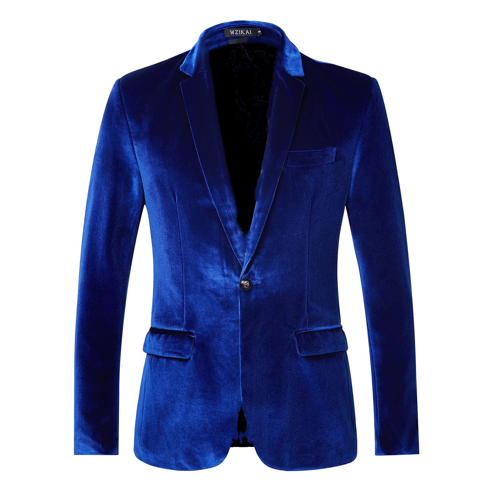 Men's Slim Fit Velvet Blazer J - Formal Men Party Wear Jacket 评论和价格