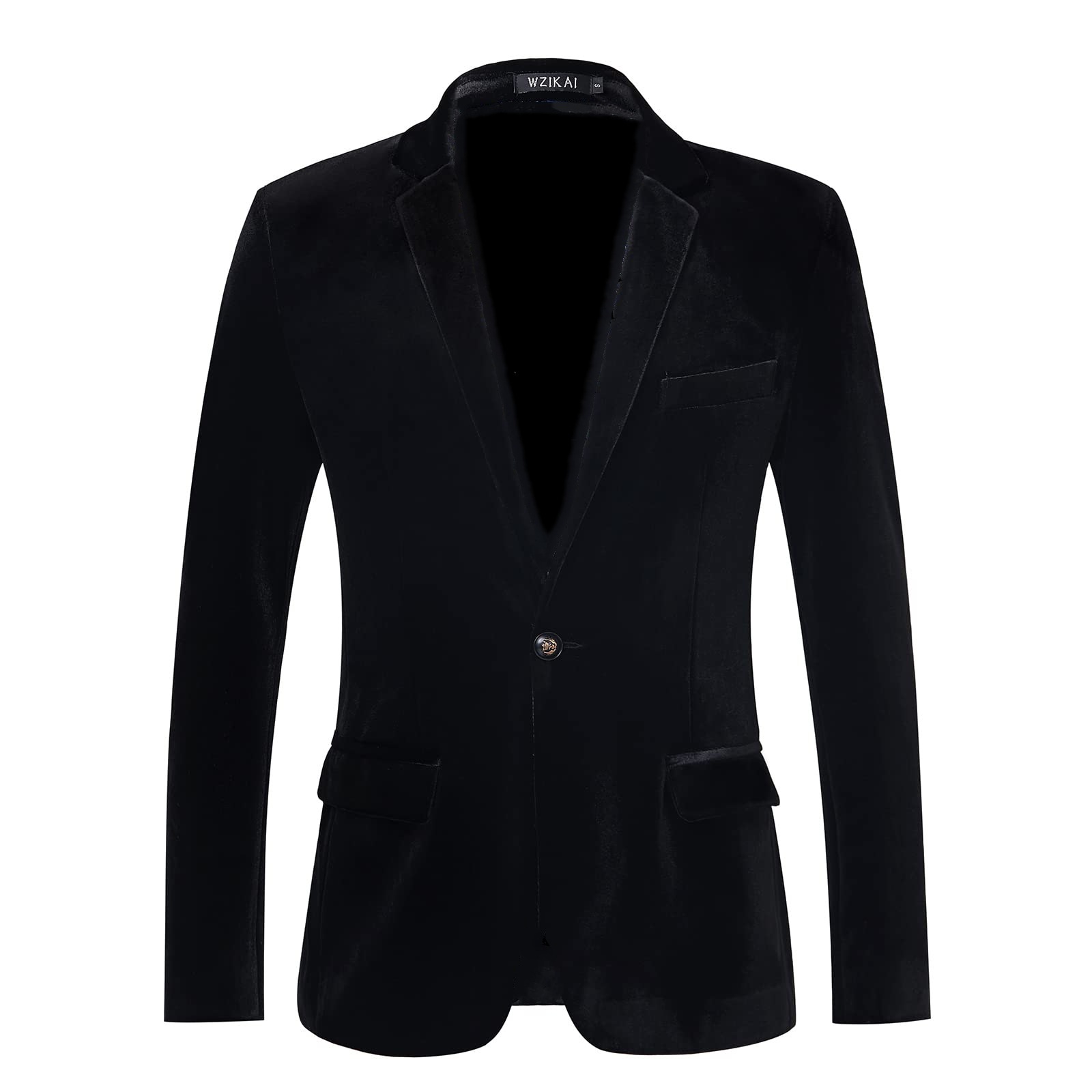Men's Slim Fit Velvet Blazer J - Formal Men Party Wear Jacket 评论和价格