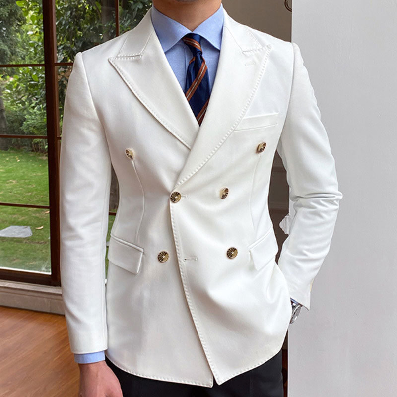 Solid Wedding Men Suits Blazer - Formal Men Party Wear Jacket 评论和价格