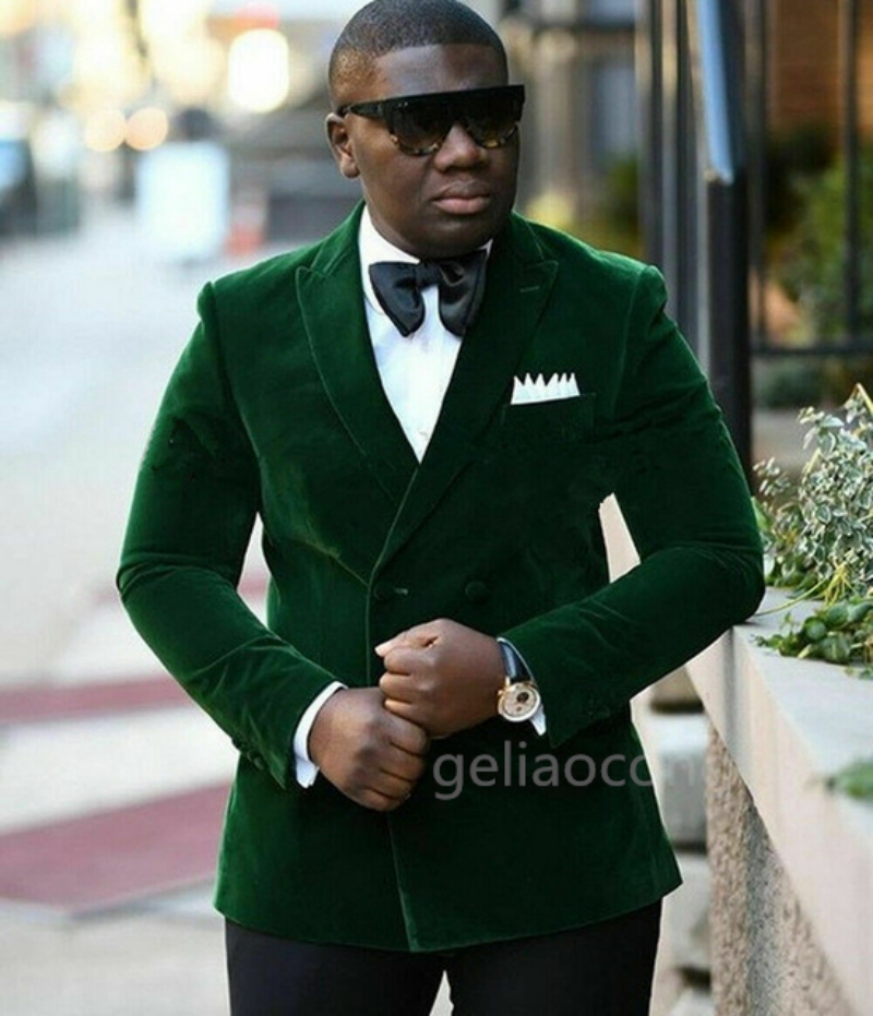 XS-6XL Velvet Wedding Men Suit - Formal Men Party Wear Jacket 评论和价格