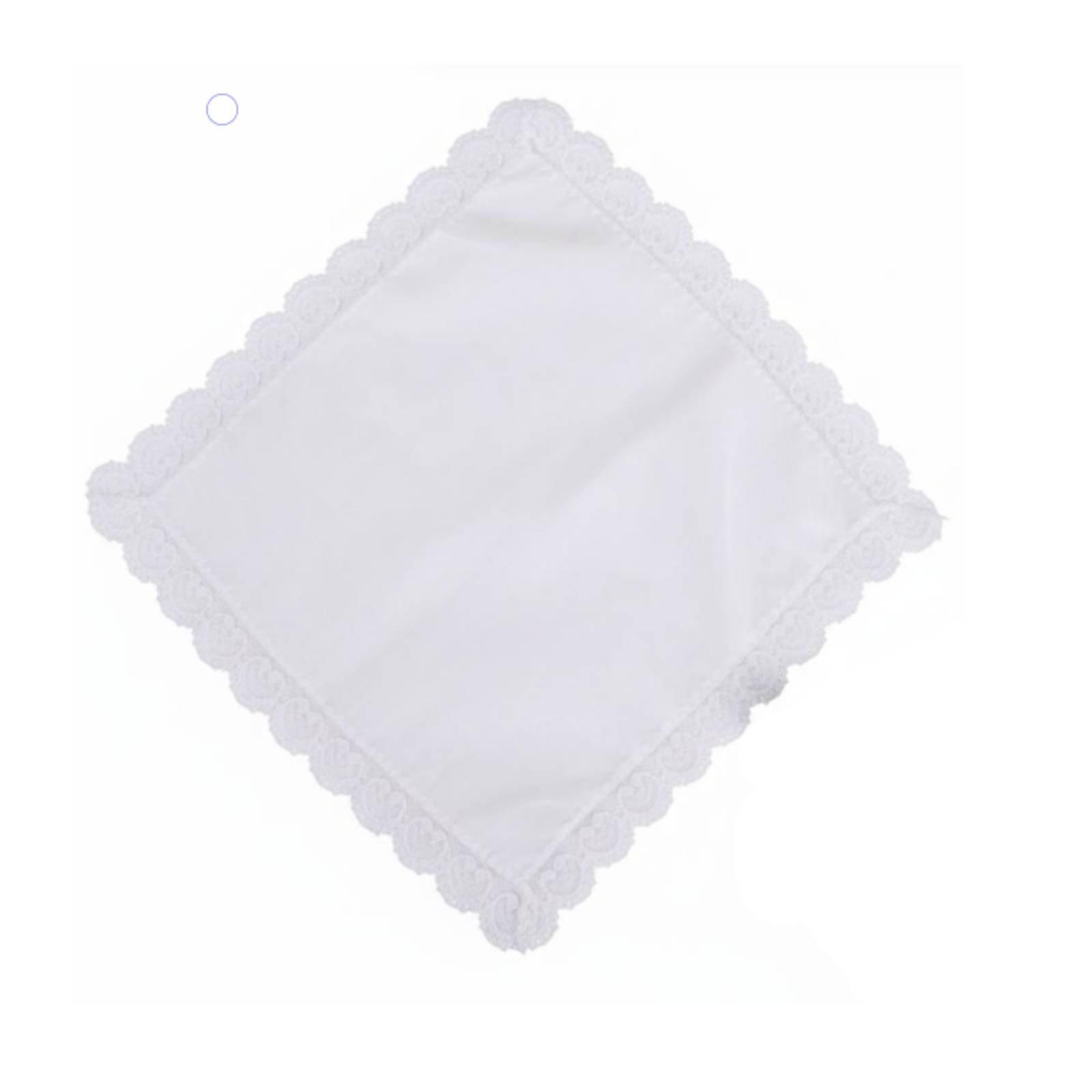 Cotton Lace Hanky for Women Ha - Monogrammed Handkerchief 评论和价格