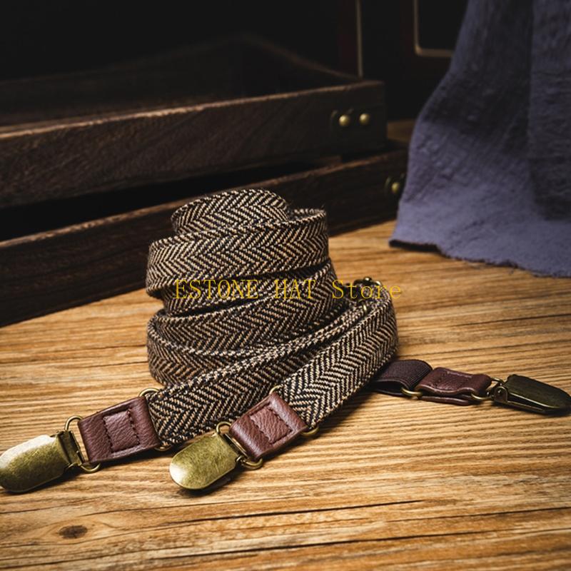 49MF 3 Clip Men Suspenders Ela - Suspender Clip Formal 评论和价格