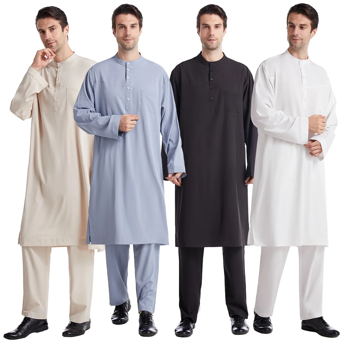 Muslim Men Jubba Thobe 2 Pice  - Men Formal Wear Dubai 评论和价格