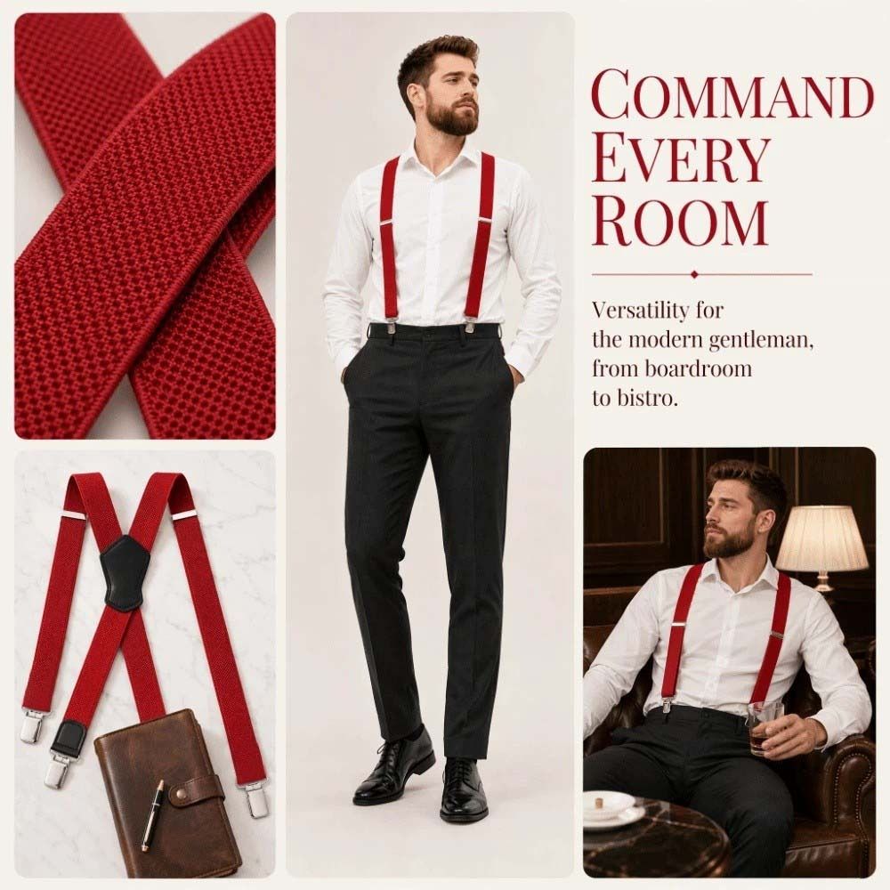 Elastic Heavy Duty Suspenders  - Suspender Clip Formal 评论和价格