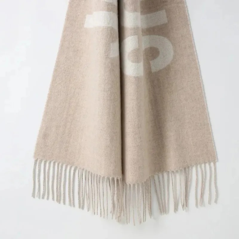 100% Wool Scarf for Women Luxu - Monogrammed Handkerchief 评论和价格