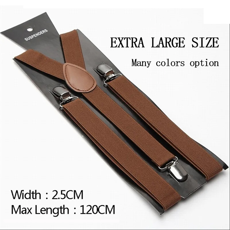 Unisex 2.5cm Suspenders 37 Col - Suspender Clip Formal 评论和价格