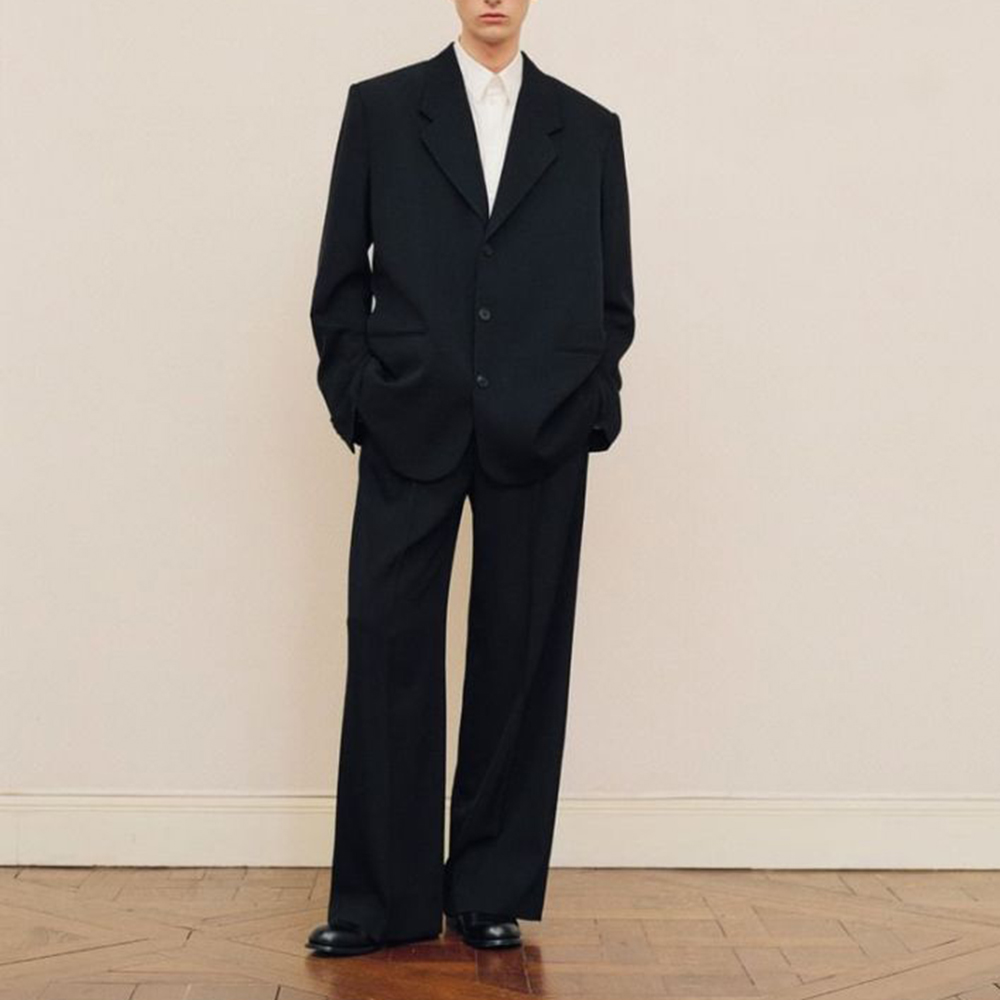 Men's Black Oversized Suit Set - Formal Men Party Wear Jacket 评论和价格