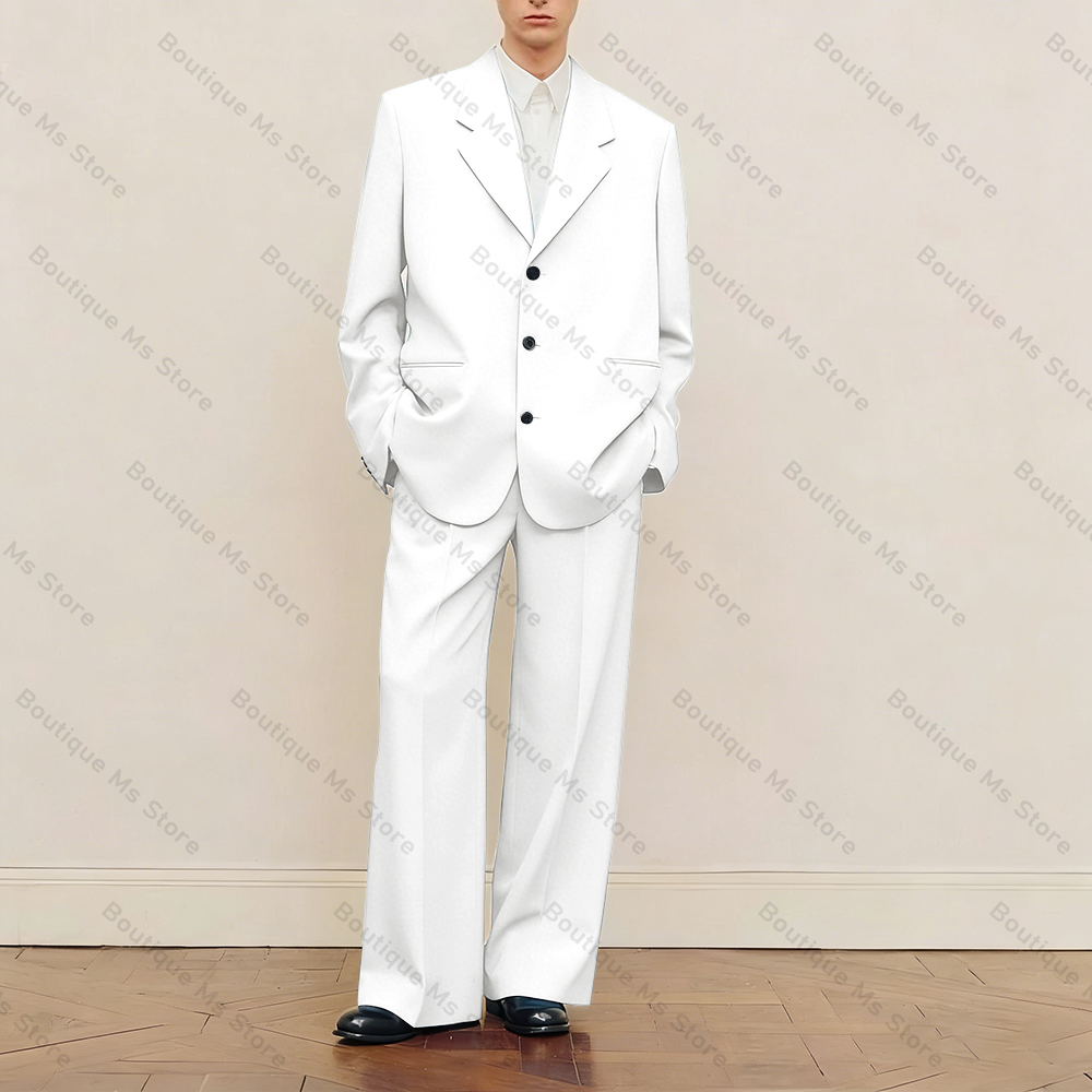 Men's Black Oversized Suit Set - Formal Men Party Wear Jacket 评论和价格