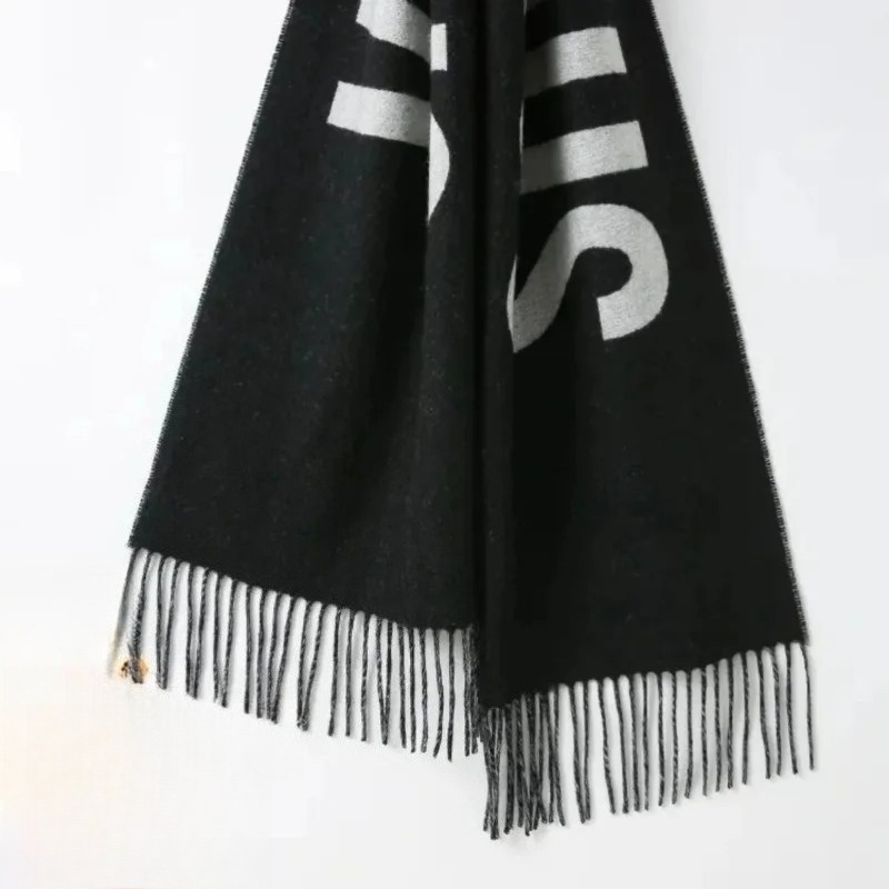 100% Wool Scarf for Women Luxu - Monogrammed Handkerchief 评论和价格