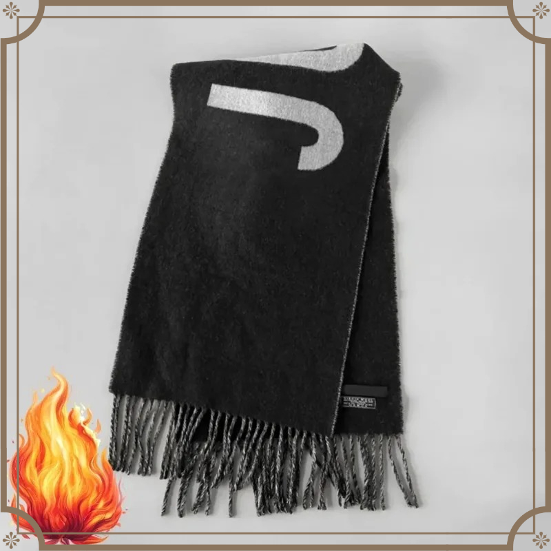 100% Wool Scarf for Women Luxu - Monogrammed Handkerchief 评论和价格