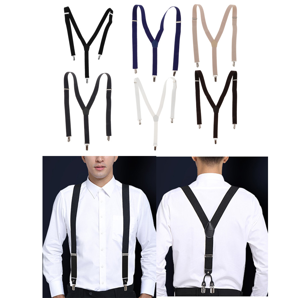 Men’s Suspenders Suit Formal E - Suspender Clip Formal 评论和价格